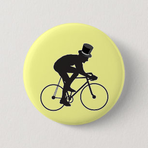 Cycling Groom 6 Cm Round Badge