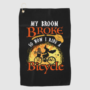 Cycling Halloween Bicycle driver 102 Bicycle Golf Towel