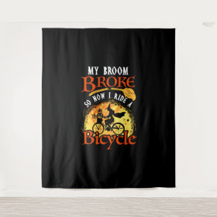 Cycling Halloween Bicycle driver 102 Bicycle Tapestry