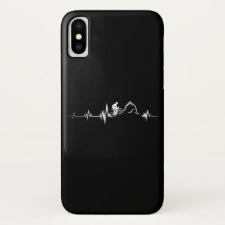 Cycling Heartbeat Racing Bicycle Mountain Bike iPhone X Case