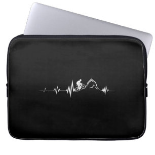 Cycling Heartbeat Racing Bicycle Mountain Bike Laptop Sleeve
