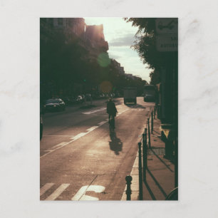 Cycling in Paris Postcard