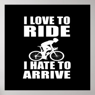 cycling inspirational quotes poster