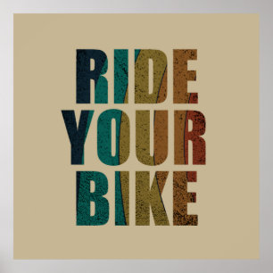 cycling inspirational quotes poster