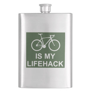Cycling Is My Lifehack Hip Flask