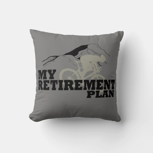 cycling is my retirement plan cushion (Front)
