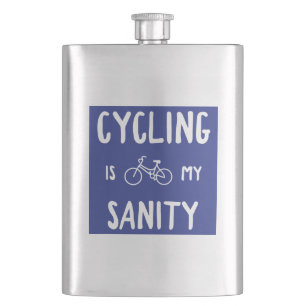 Cycling Is My Sanity Hip Flask