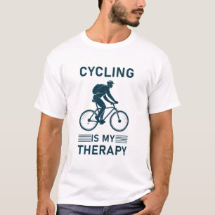 Cycling is my Therapy - Bike Riding Gift - Bicycle T-Shirt