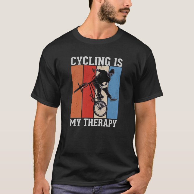 Cycling Is My Therapy T-Shirt (Front)