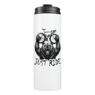 Cycling Just Ride Bear Thermal Tumbler