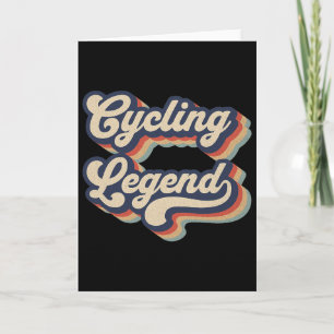 Cycling Legend Bicycle Riding Cyclist Mens Womens Card