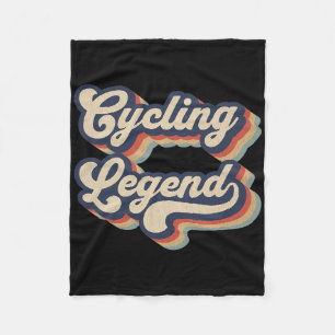 Cycling Legend Bicycle Riding Cyclist Mens Womens Fleece Blanket