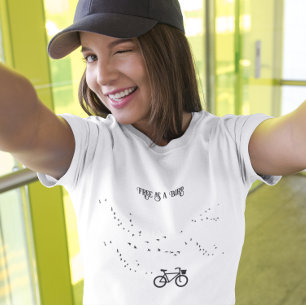 Cycling Life, free as a bird customisable T-Shirt
