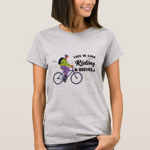 Cycling Life Graphic Design T-Shirt