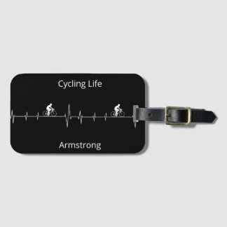 Cycling Life, Heartbeat customisable Luggage Tag