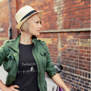 Cycling Life, Heartbeat customisable T-Shirt