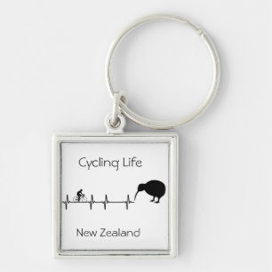 Cycling Life, New Zealand customisable Key Ring