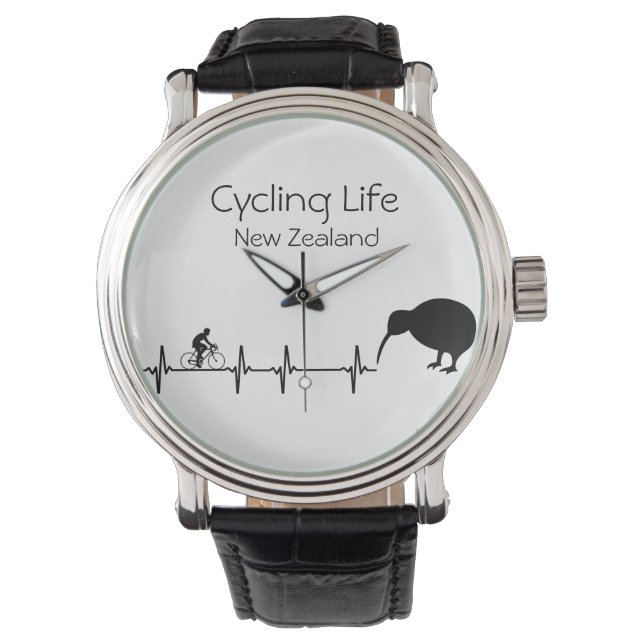Cycling Life, New Zealand customisable Watch (Front)