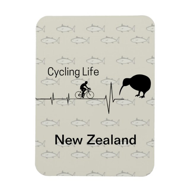 Cycling Life, New Zealand  Magnet (Vertical)