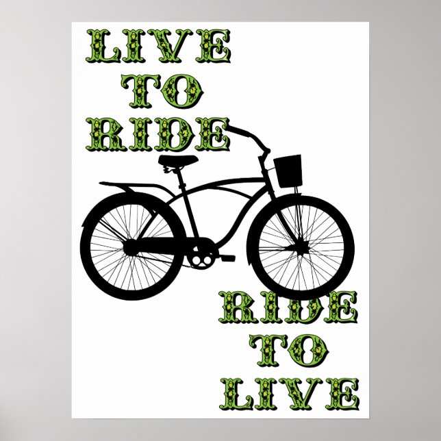 Cycling lifestyle artwork poster (Front)