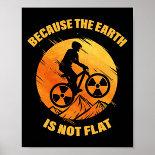 Cycling Lover Bicycle Design Funny Mountain Bike T Poster