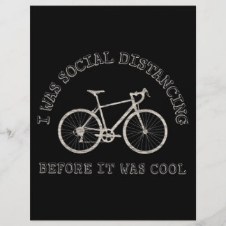 Cycling Lover Bike Riding Bicycle Social Distance Flyer