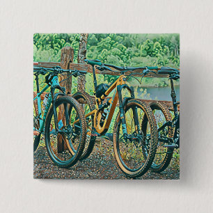 Cycling Lover Gift 15 Cm Square Badge