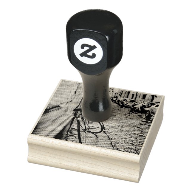 Cycling Lover Gift Rubber Stamp (Stamp)