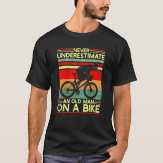 Cycling Men Cycling Grandpa Cyclist Father's Day T-Shirt