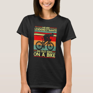 Cycling Men Cycling Grandpa Cyclist Father's Day T-Shirt