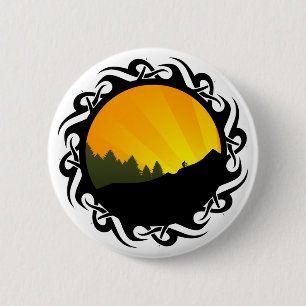 cycling mountain rayz 6 cm round badge