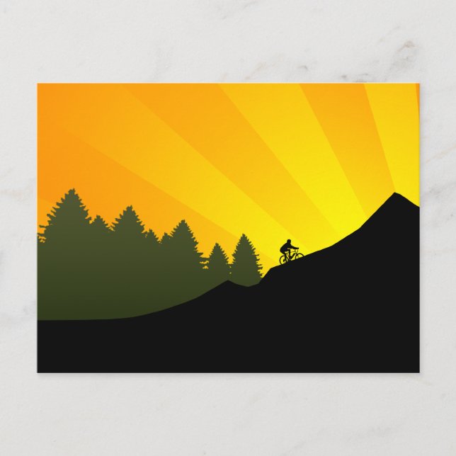 cycling : mountain rayz : postcard (Front)
