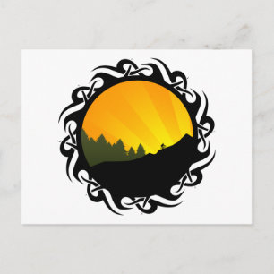 cycling mountain rayz postcard