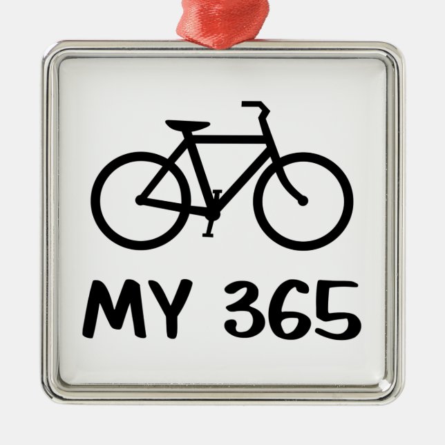 Cycling, My 365 Metal Ornament (Front)