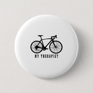 Cycling My Therast Funny Road Bike  6 Cm Round Badge