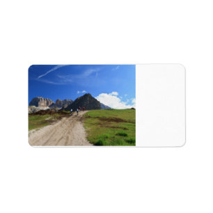 cycling on Dolomites Label