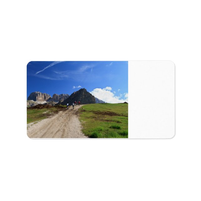 cycling on Dolomites Label (Front)