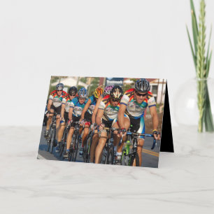 Cycling Pace Line Birthday Card