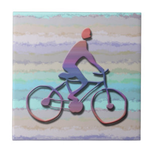 CYCLING PATTERN CERAMIC TILE