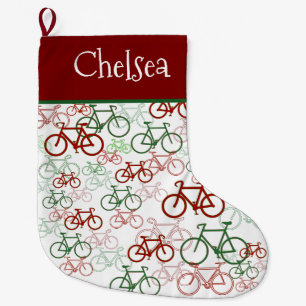 Cycling Personalised Christmas Stocking
