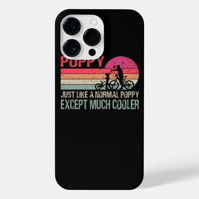 Cycling Poppy Cycle Bike iPhone Case (Back)