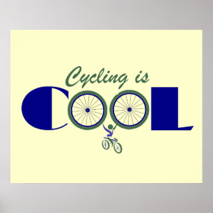 Cycling Poster Print