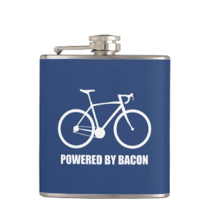 Cycling Powered By Bacon Hip Flask