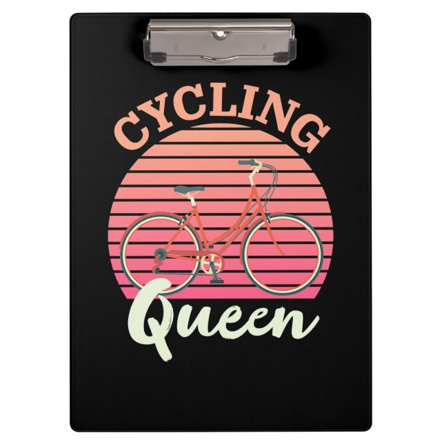 Cycling Queen Clipboard (Front)