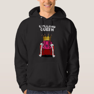 Cycling Queen Cyclist Womens Cycling Girls Cyclin Hoodie
