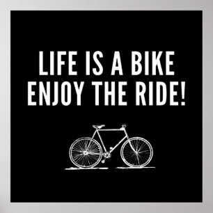 cycling quote cyclist saying poster