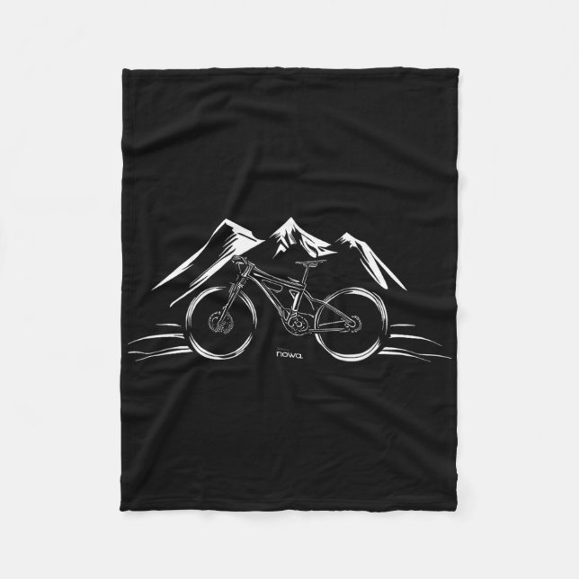 Cycling Racing Bicycle Motivation Mountain Bike Cl Fleece Blanket (Front)