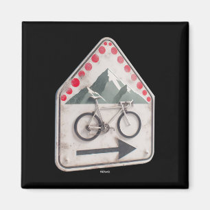 Cycling Sign - Collect Red Climbing Points In The Magnet