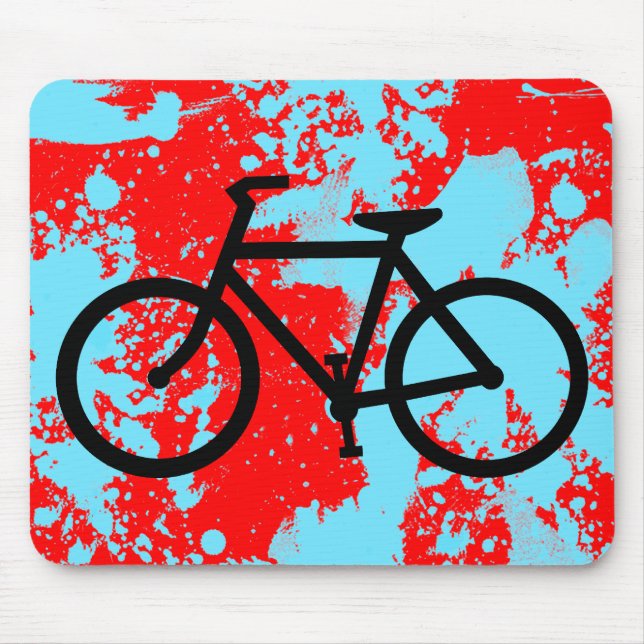 cycling silhouette mouse pad (Front)