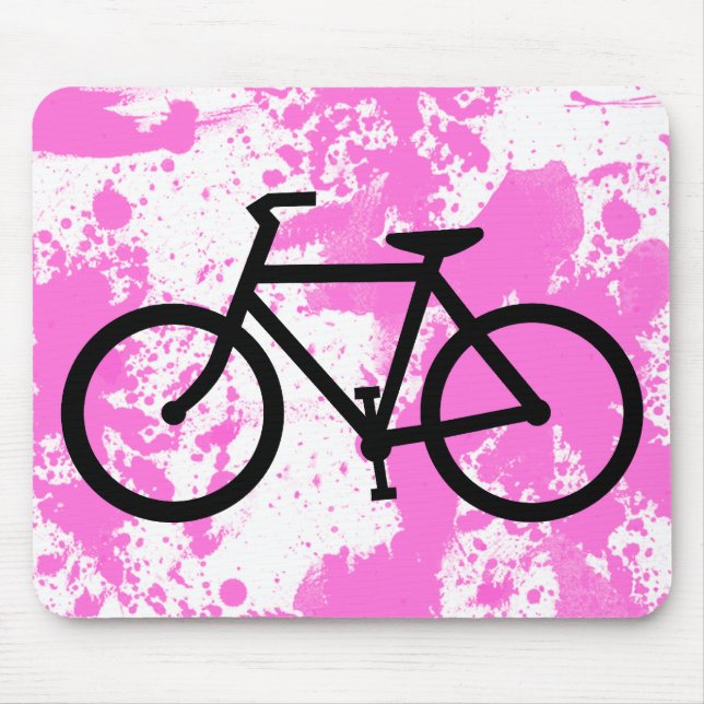 cycling silhouette mouse pad (Front)